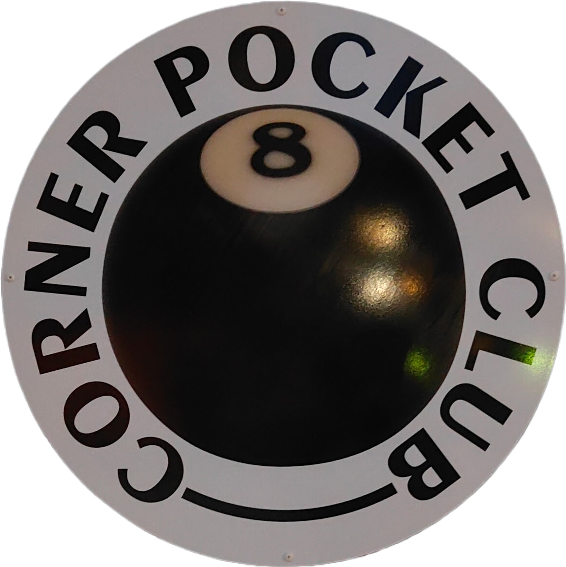 Corner Pocket Club — 8-bollslogotyp